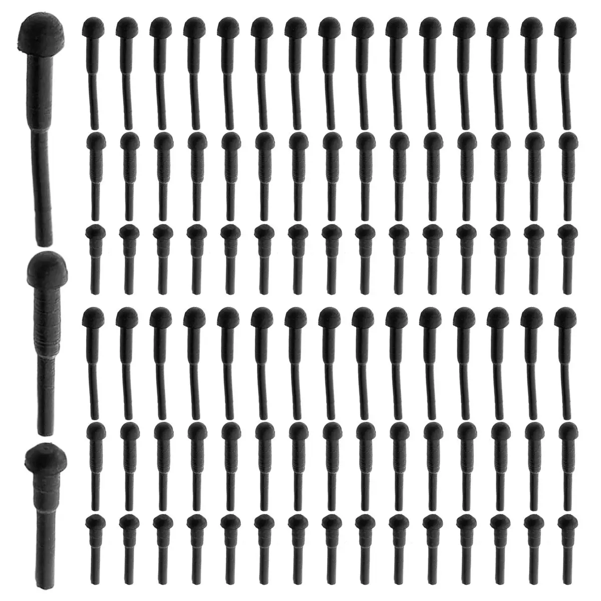 MALL 100pcs Scissors Rubber, Replacement Rubber Bumper Hair Scissors Barber Shears Stopper 3 Sizes Mixed Barber Accessories