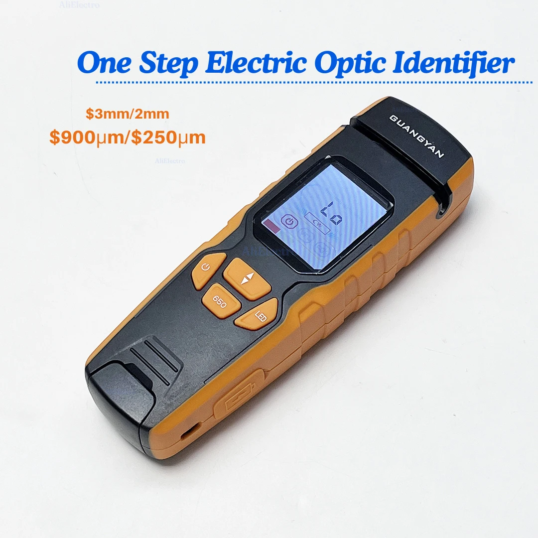 One Step Electric Optic Identifier Live Fiber Optical Detector With Visual Fault Locator In 850-1700Nm SM MM GUANGYAN S2