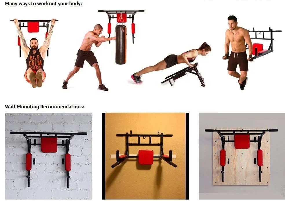 Multi-Grip Pull-Up Bar,Sports Wall Mounted,Home Gym Strength Training