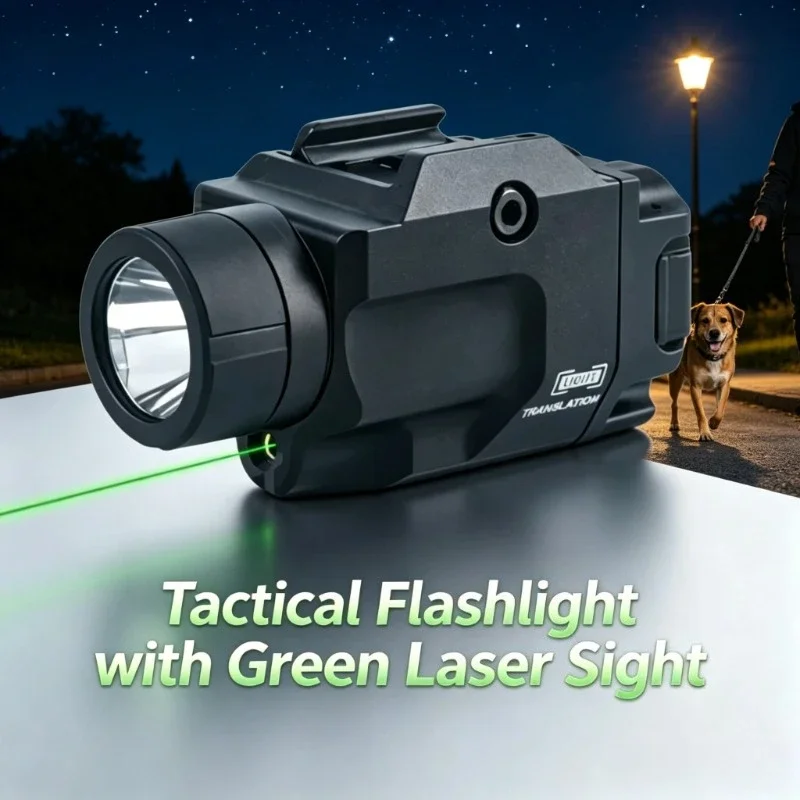 2026New Arrival 800LM Tactical Hand Torch Dual Tone Strobe Dot Light Fit 20mm Rail Outdoor Wilderness Hiking Lighting Spare Part