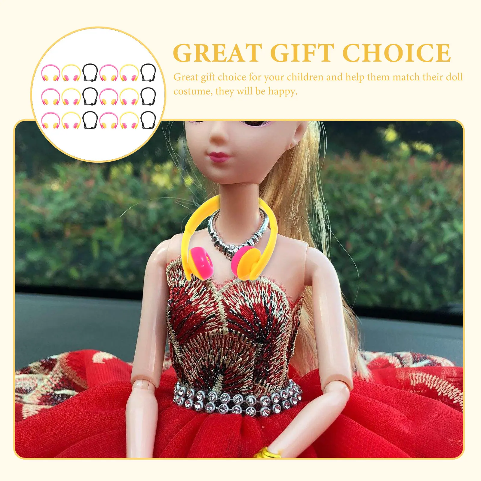 

80 шт. миниатюрных пластиковых очков-аксессуаров для наушников, прочные, легкие, для декора гарнитуры и костюмов