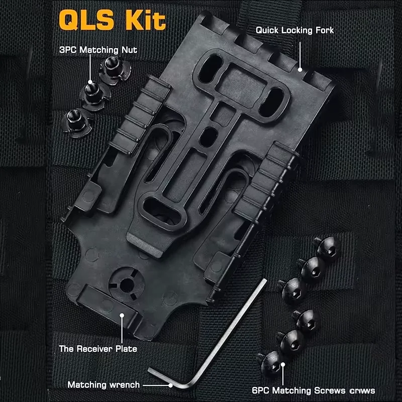 QLS Kit ملحق الحافظة المثبت على الساق لأغراض الصيد المرفقة السريعة #6