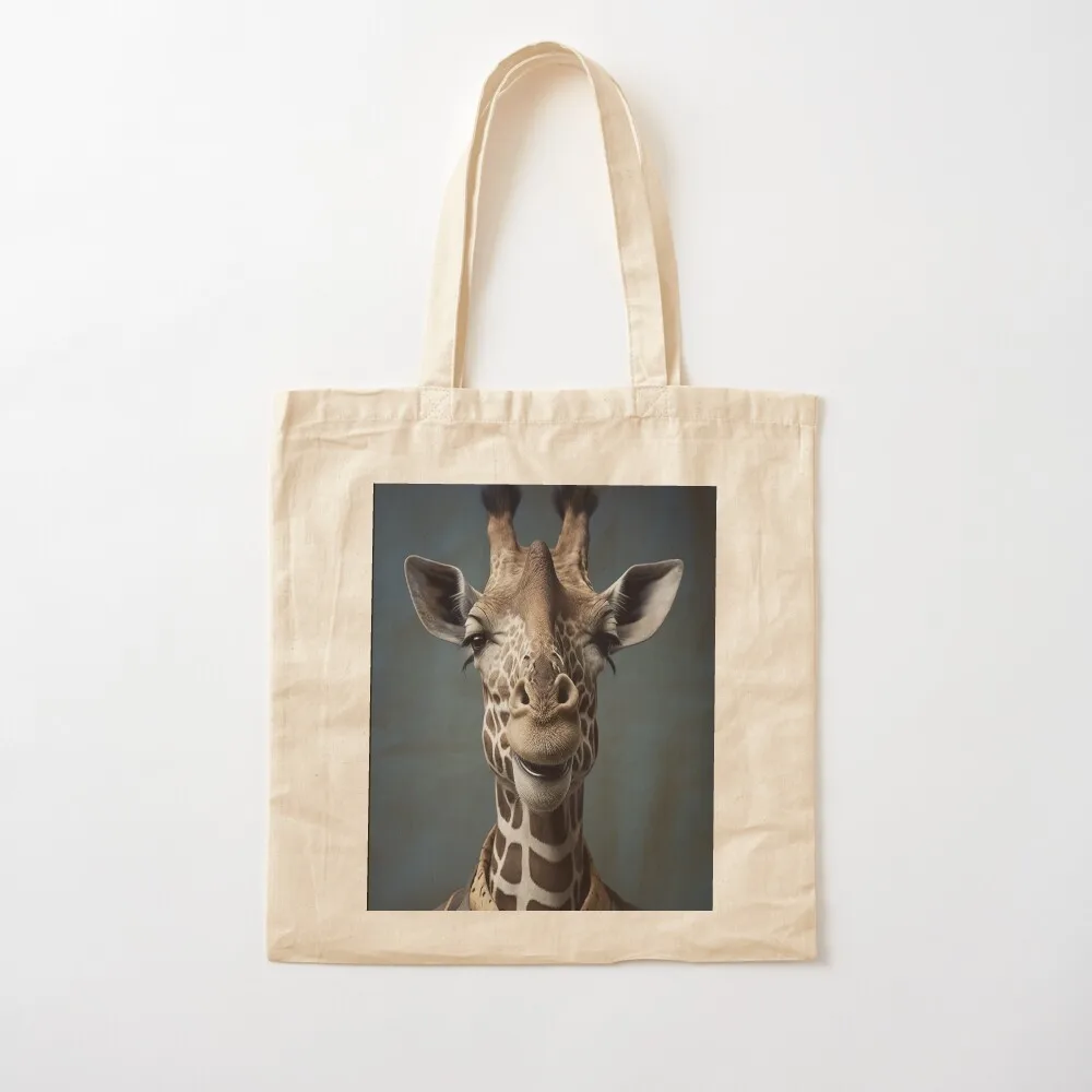 Laughing Giraffe Tote Bag Canvas Portable shopping bag tote bags men