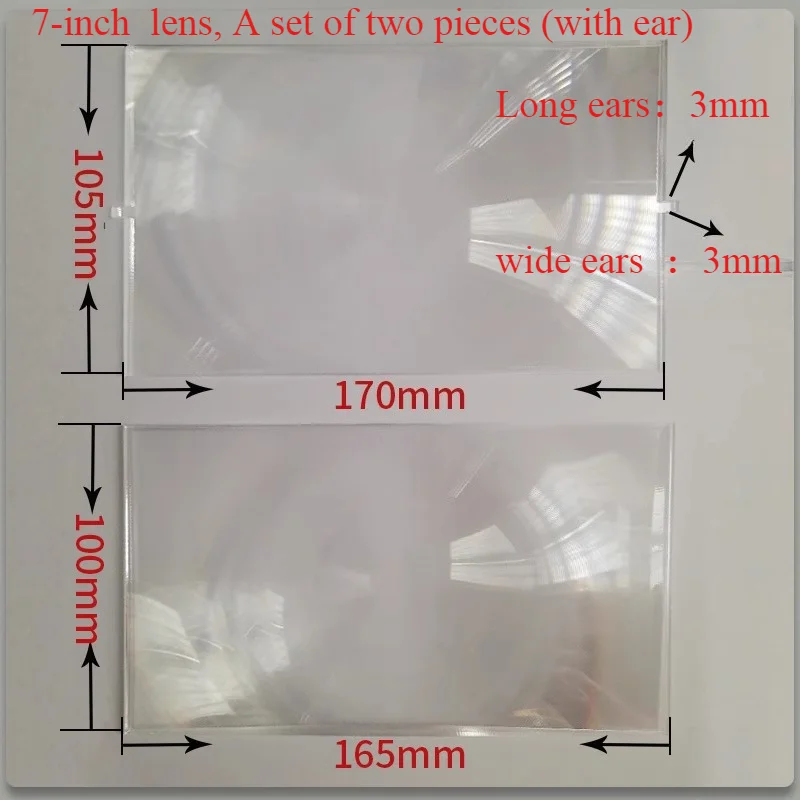 7.0inch ~ 15.6 Inch  DIY Phone Projector Fresnel Lens Optical PMMA Thread Condensing Lenses Focusing Lentes Homemade Projector