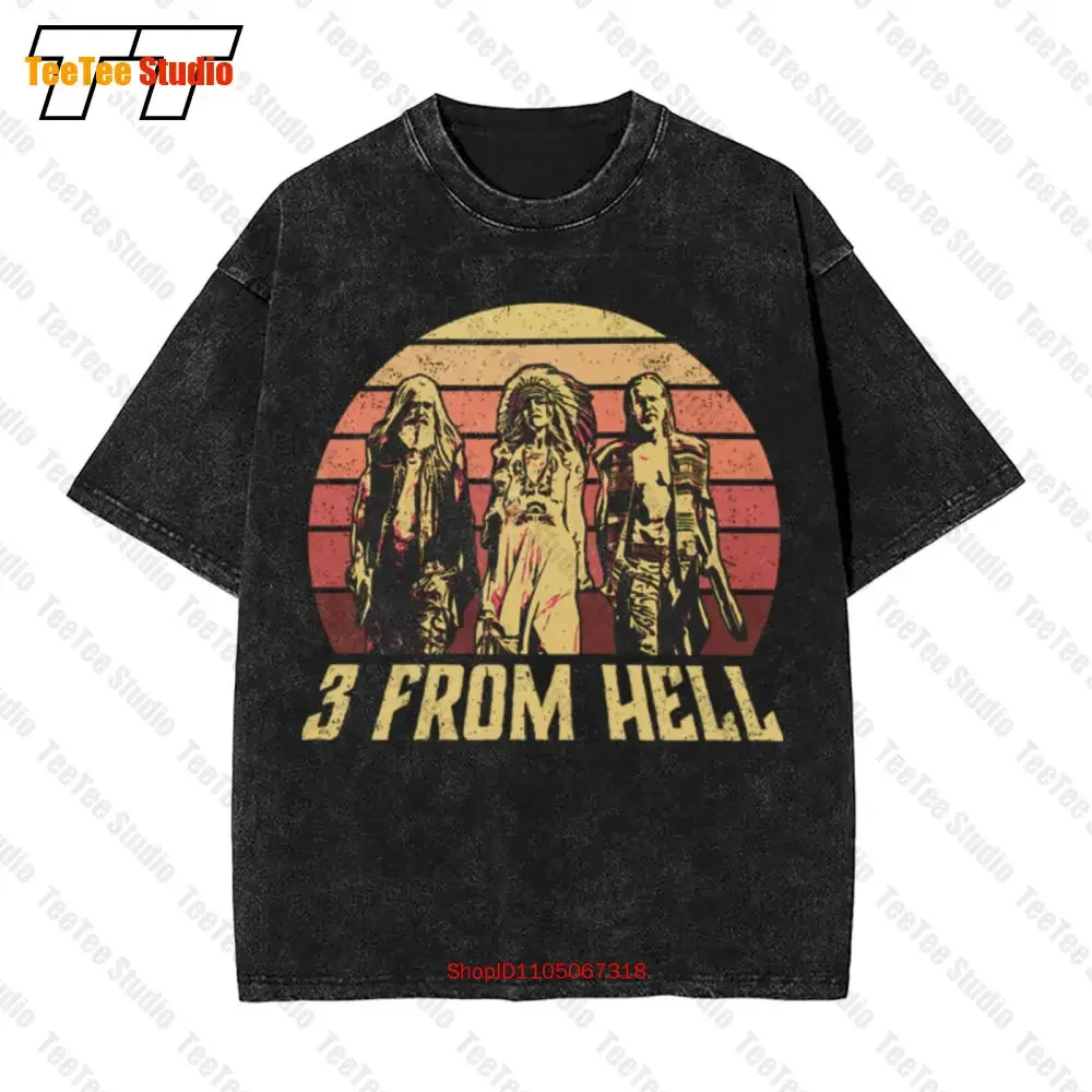 3 From Hell Baby Firefly Captain Spaulding Otis Driftwood Vintage Oversized T-Shirt KI4M