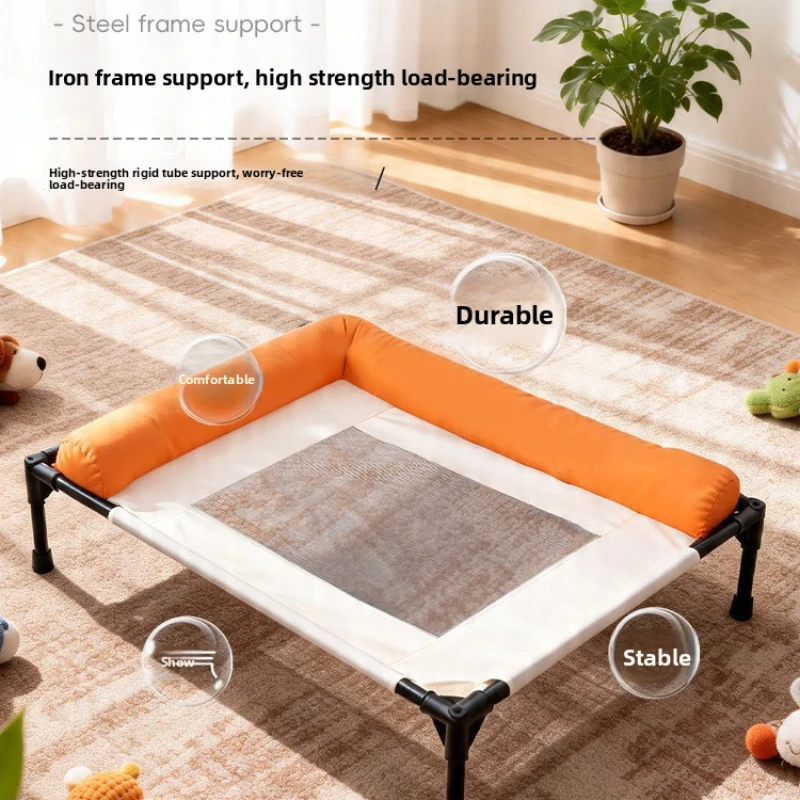Dog marching bed, dog kennel, all season universal mesh, breathable, scratch resistant, bite resistant, moisture-proof, removabl