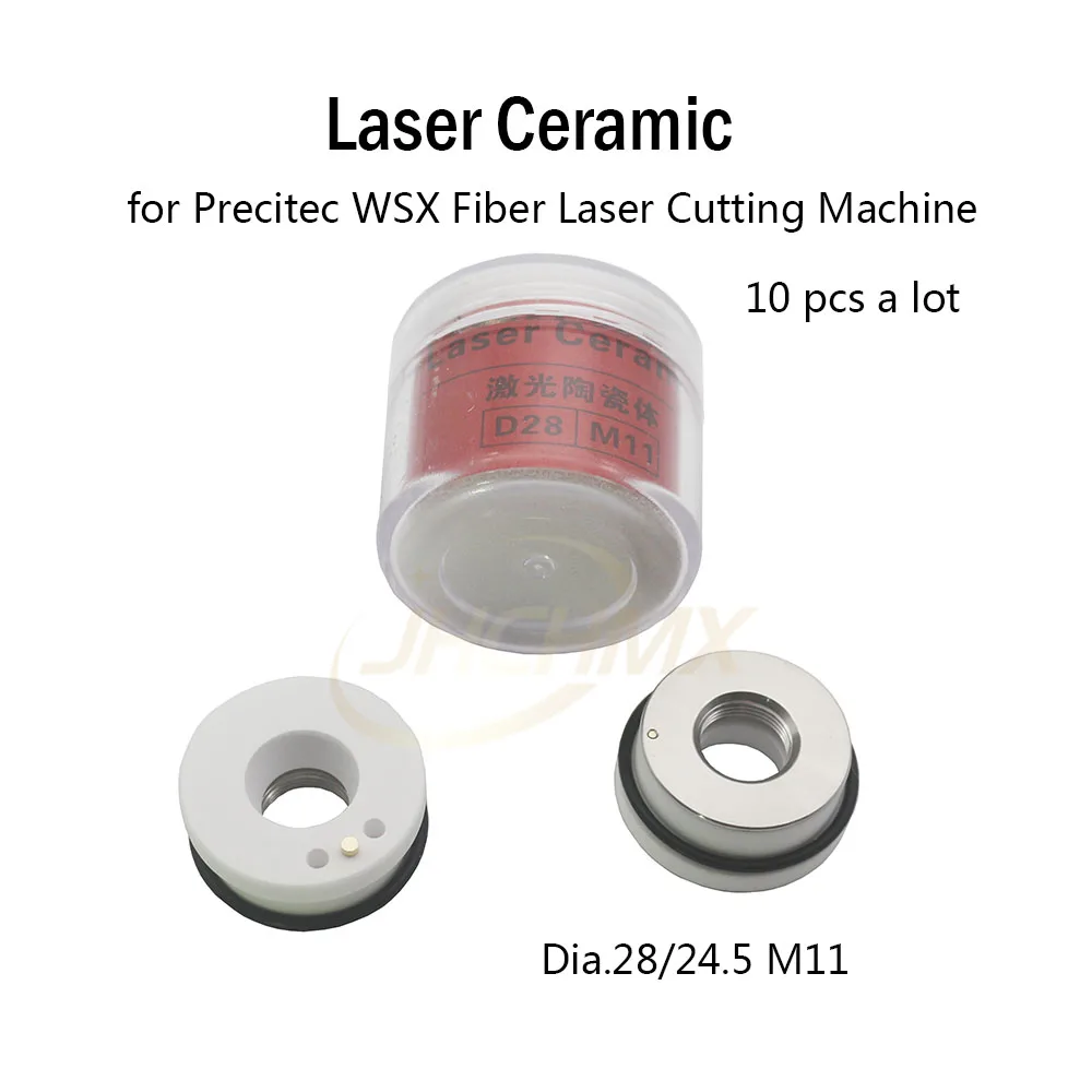 Jhchmx 10 pçs/lote laser de cerâmica dia.28/24.5 m11 bicos titular kt b2 P0571-1051-00001 para precitec/wsx fibra cabeça corte a laser