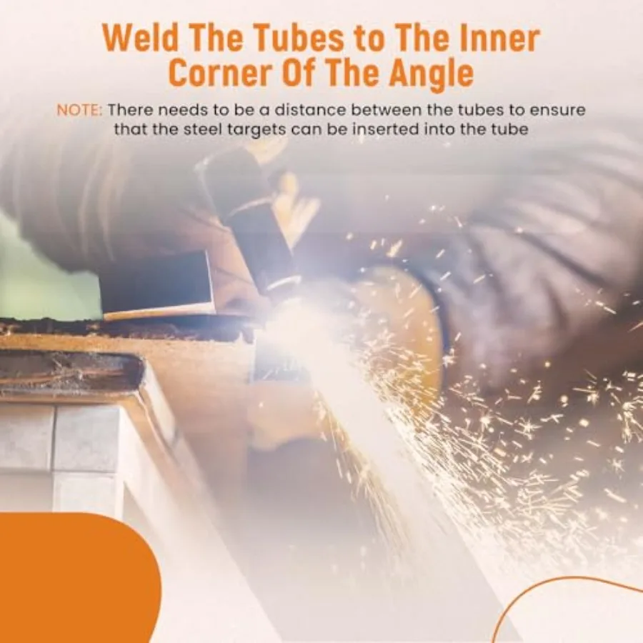 6 قطعة مجاذيف شجرة المبارزة AR500 6X3 8 هدف فولاذي لتقوم بها بنفسك هدف الرماية مع أنابيب للتدريب على المدى الخارجي والتنافسي