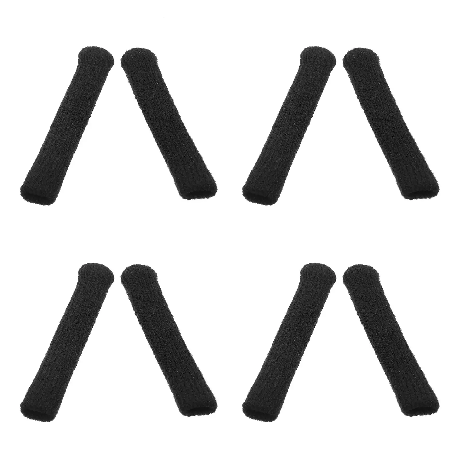 

10 Pcs Anti Slip Temple Covers Durable Glasses Leg Tubes Black Non Skid Ear Grips For Sports Outdoor Activities Glasses