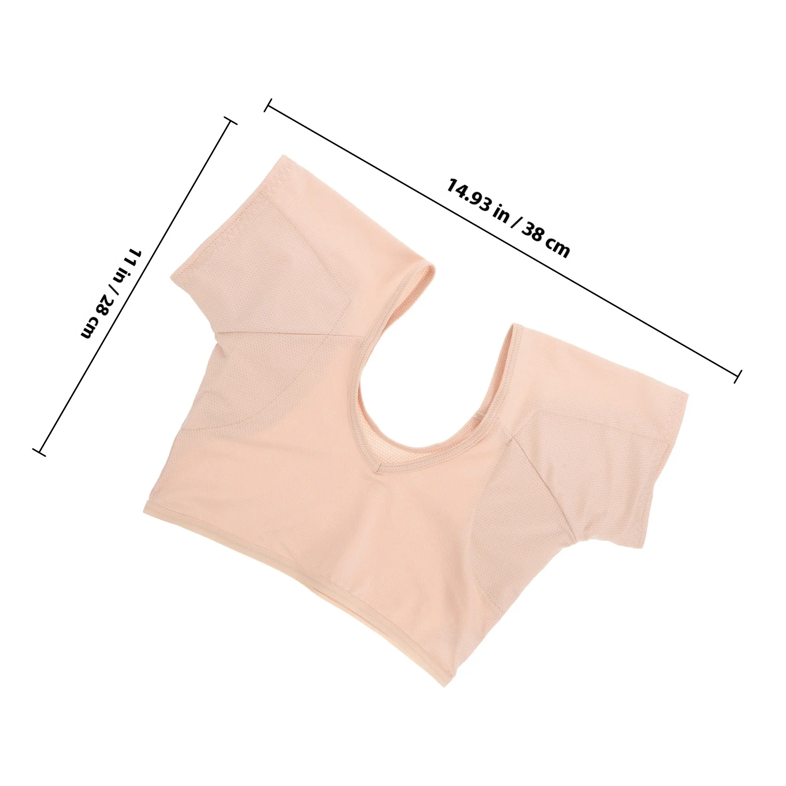 سترة نسائية تحت الإبط من القطن بأكمام قصيرة مقاومة للعرق، قميص حماية للأنشطة الخارجية، ملابس رياضية مقاس S