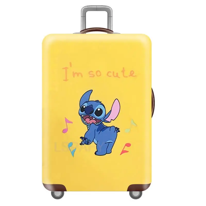 Cartoon Lilo And Stitch Print Luggage Cover Travel Accessories Trolley Case Baggage Protective Covers Anti-dust Suitcase Cover