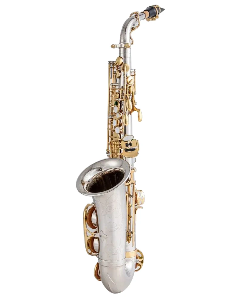 

Brand NEW Jazz A WO37 Alto Saxophone Nickel Silver Plated Gold Key woodwind Musical Instruments Professional Sax Mouthpiece With