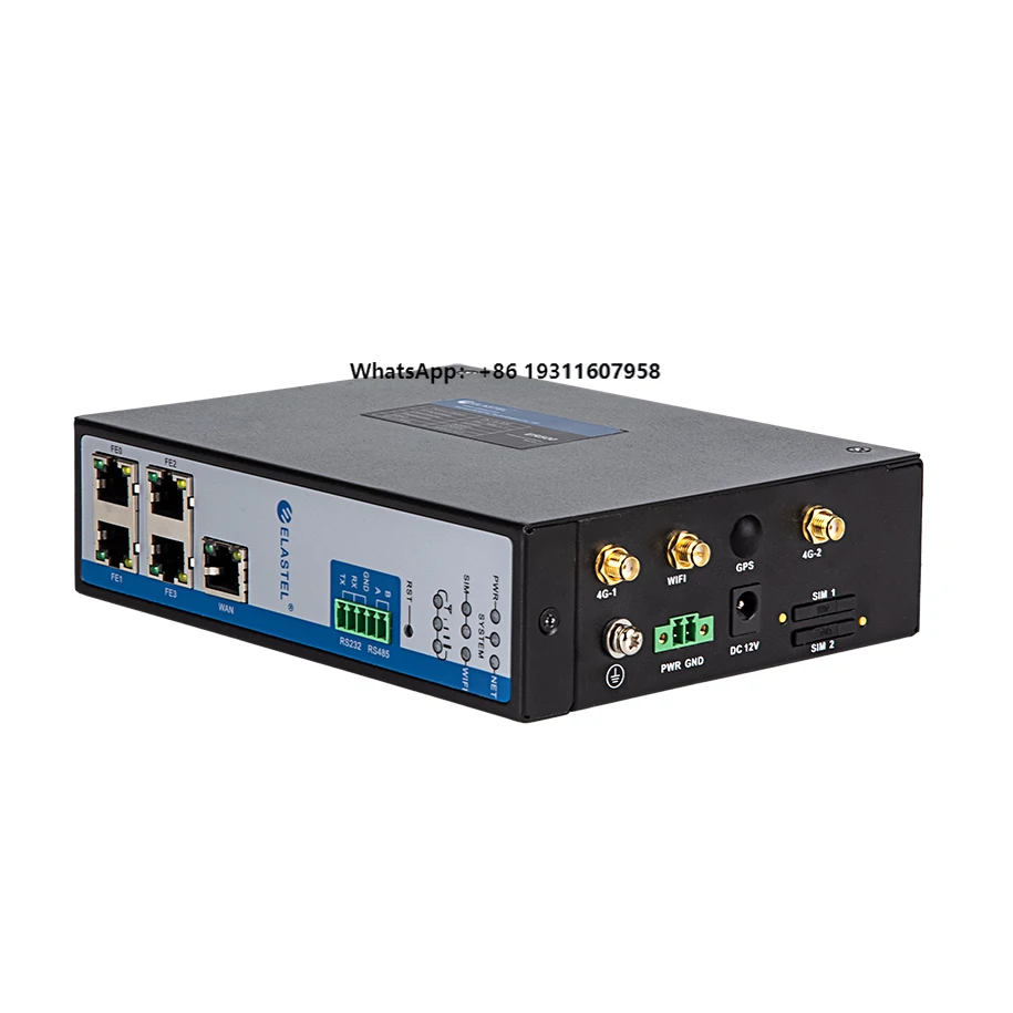 Dual Sim 4G WIFI Industrial Gigabit Router with Ethernet RS485 Ports for High-Speed Data Transfer