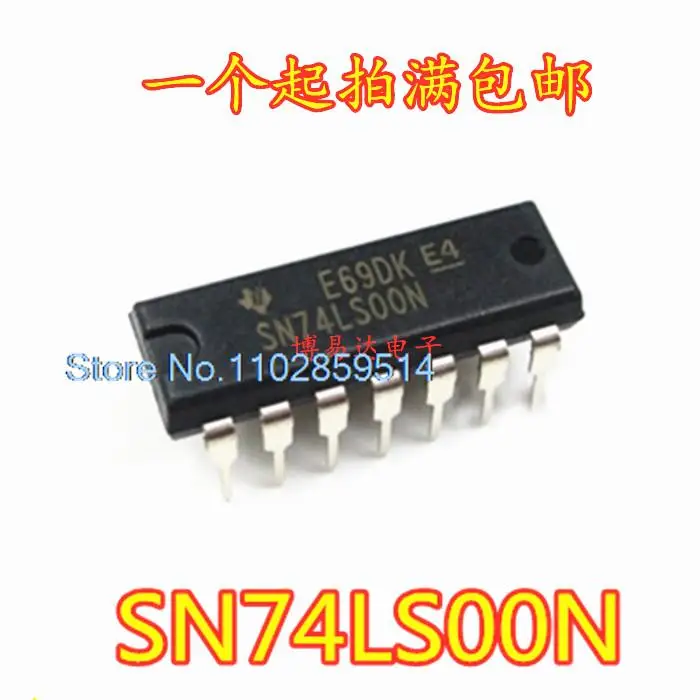 SN74LS00N HDLS7400P DIP14 2 Pièces