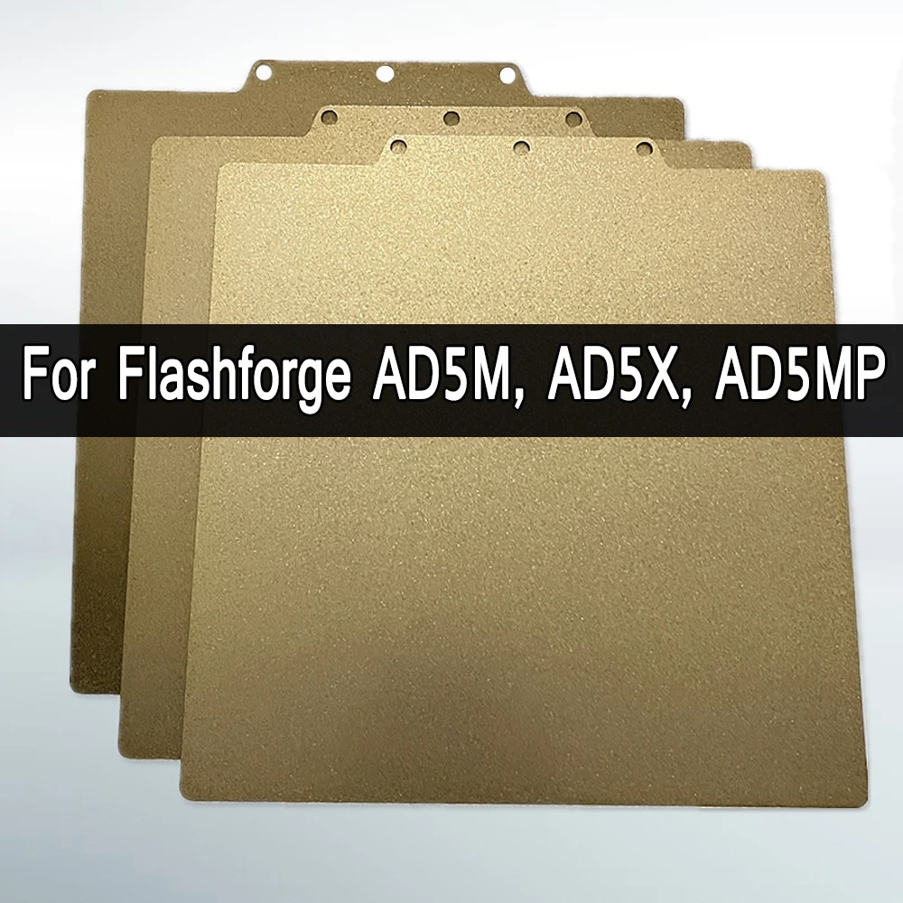 

For Flashforge Adventurer 5M Pro AD5M AD5X Magnetic Build Plate Double Side Spring Steel Sheet for Adventurer 5X Bed Accessories