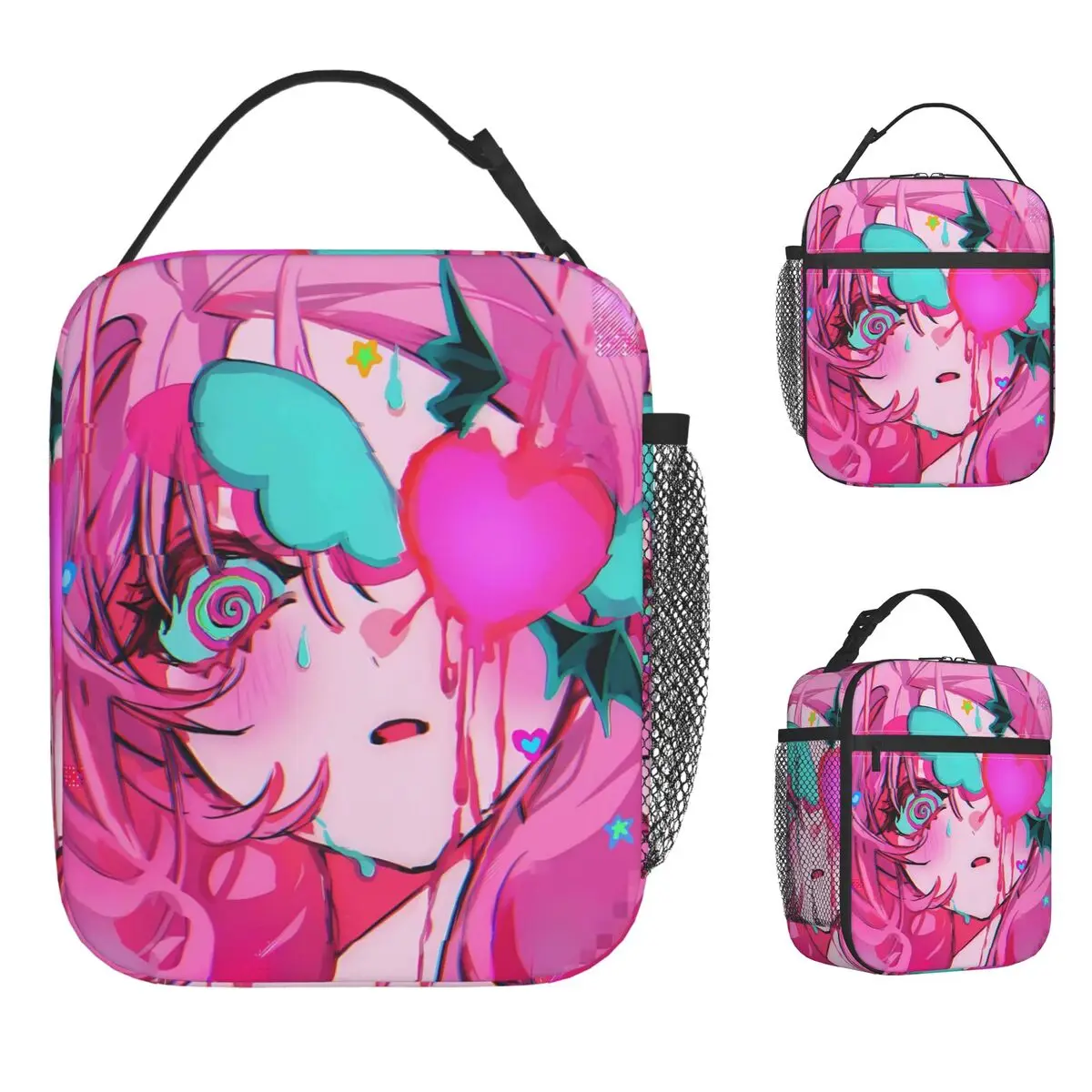 الغريبة المرحلة ميزي حتى إيفان حقيبة الغداء المحمولة سستة حقيبة للحفاظ على البرودة الكبار مكتب مصمم الأزياء للماء حمل حقيبة الغذاء