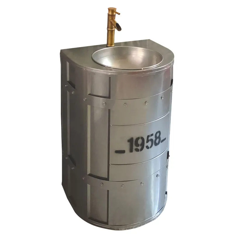 Industrial wind commercial retro column basin platform, floor wash basin