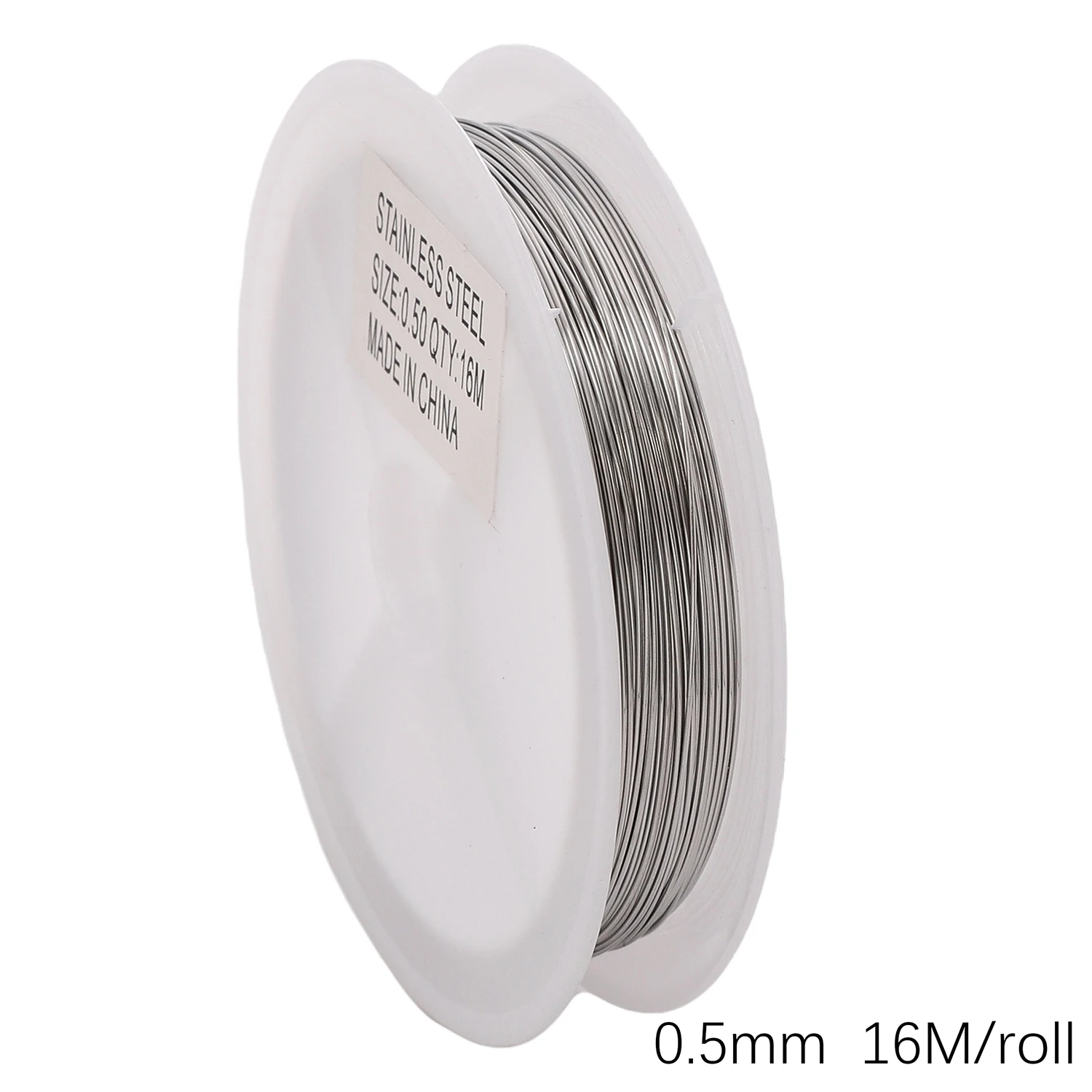 Flexibler Rostfreier Stahldraht 0.2-0.6mm für Perlen und Schmuckherstellung DIY, Draht für Armband und Halskette, Basteldraht für Schmuckdesign und Perlenarbeiten Rolle 11-100m