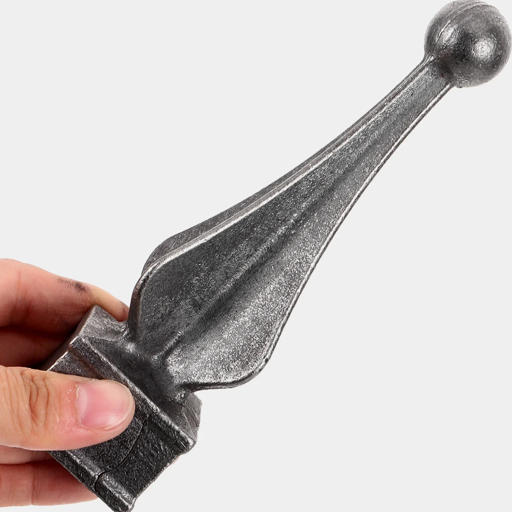 

2Pcs Iron Art Fence Accessories Fence Topper Finials Decorative Metal Post Caps for Gate Fences Handrails Outdoor Security and