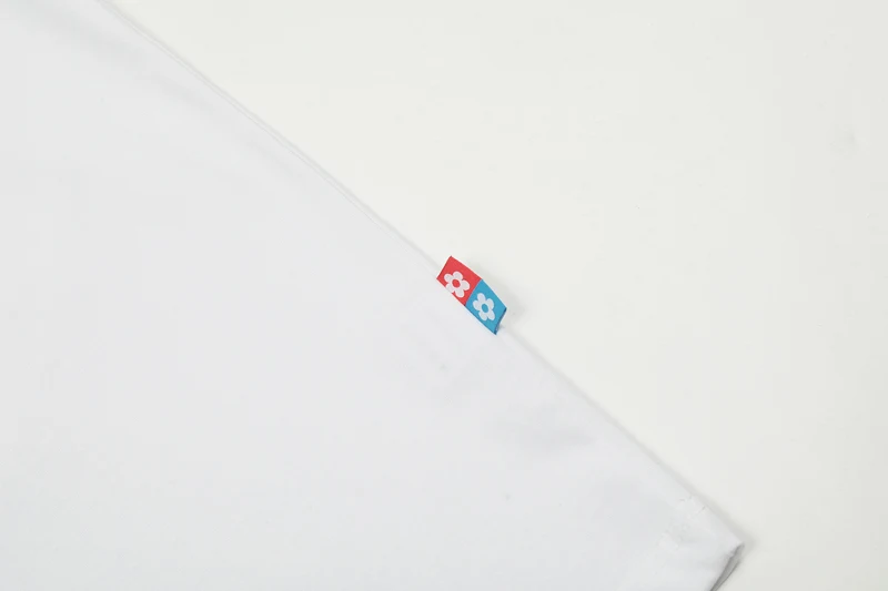 جديد فاندي HEP INK تي شيرت الأمريكية شارع العليا الكرتون رسالة مطبوعة قصيرة الأكمام الصيف فضفاضة عادية زوجين تي شيرت كامل