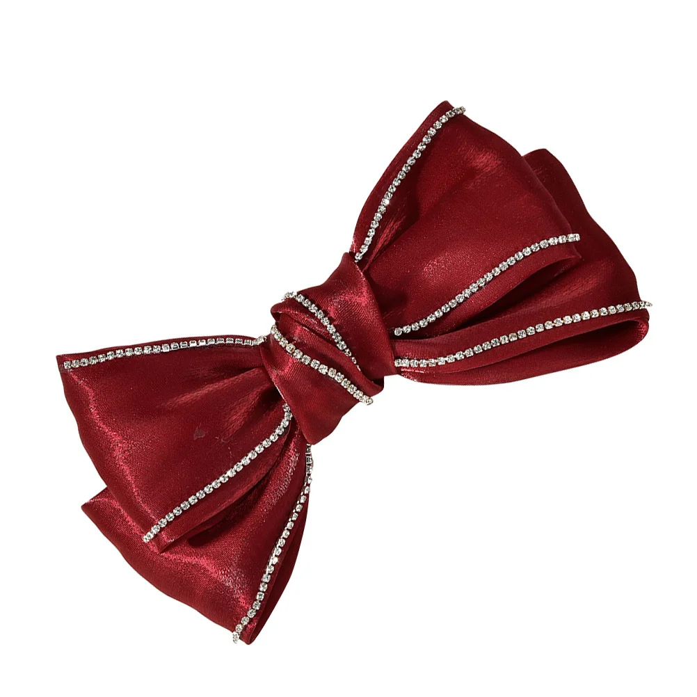

Stunning Bowknot Pin Elegant Accessories For Wedding Party Decorative Hairpins Lovely Clip Durable Practical Hair Jewelry Large
