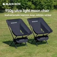 Naturehike BLACKDOG Chair Alloy Double Single Portable Aluminum Pole Camping Outdoor Fishing Lightweight Moon Chair Director