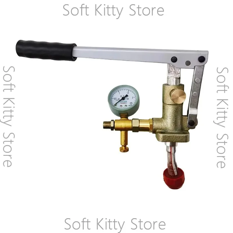 Manual Pressure Test Pump Head Assembly Without Water Tank, Booster Pump Spare Part for Pipeline Pressure Testing