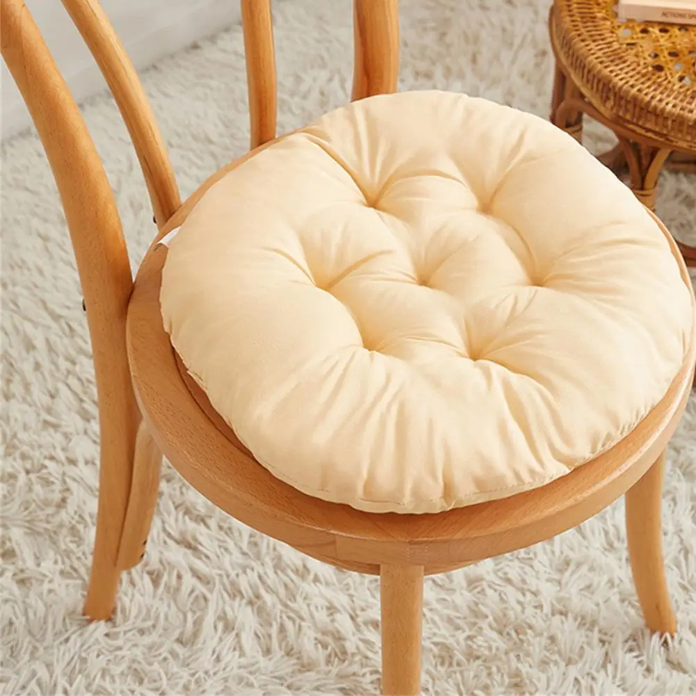 35 cm Seat Cushion Pad PP Cotton Chair Cushion Pad Round Linen Seat Pillow For Chair Back Decor Sofa Garden Office Home Supplies