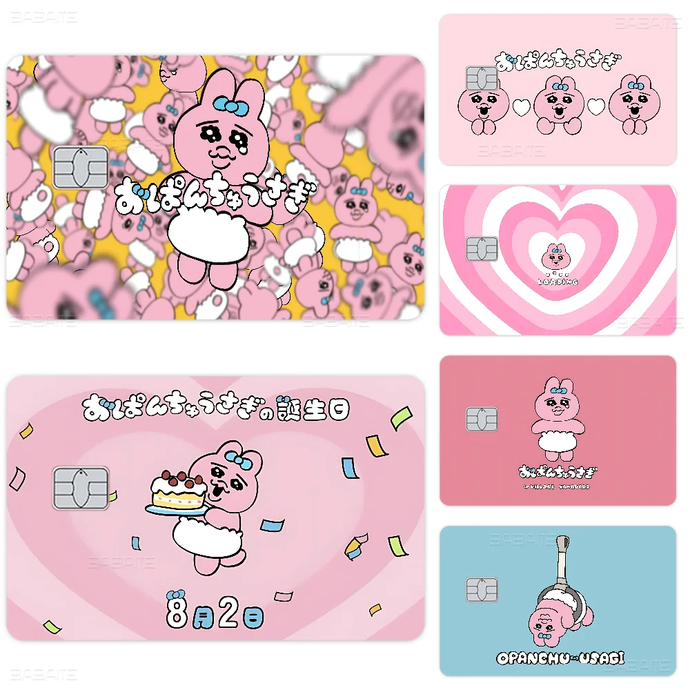 O-Opanchu U-Usagi Cartoon Anime Cartoon Sticker Film Skin For Credit Card Debit Bank Bus Card