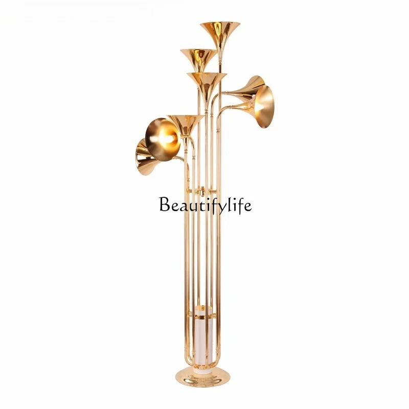 

Designer horn luminous ornament creative personality post-modern art hotel living room luminous ornament