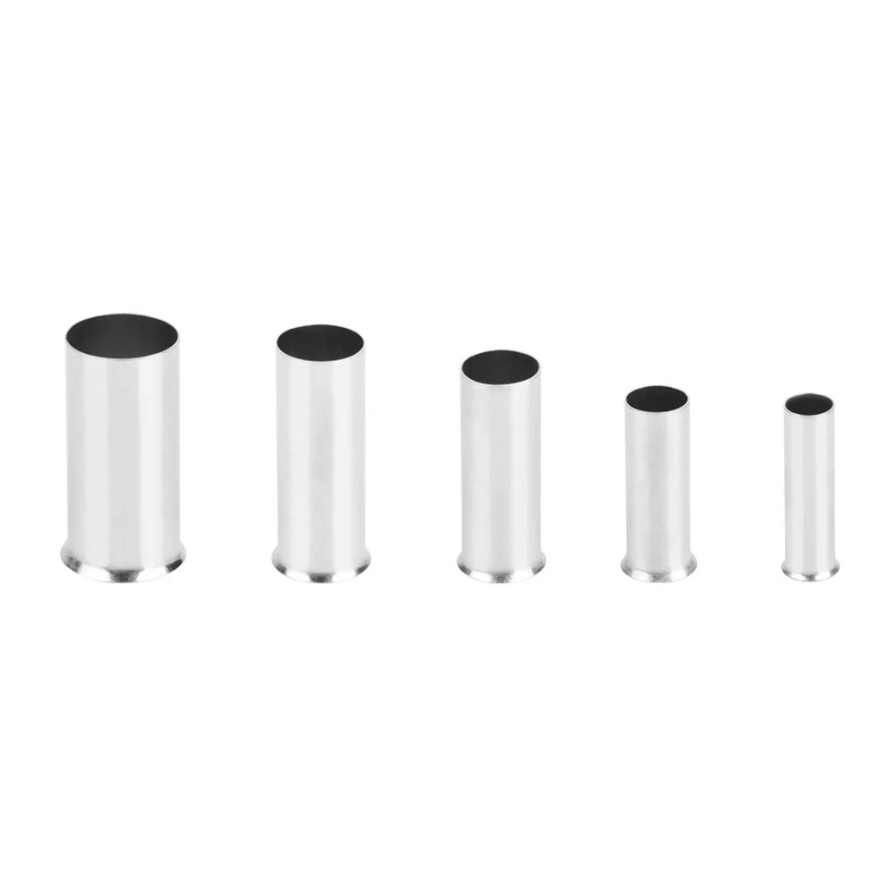 125pcs AWG Non Insulated Ferrule Copper Crimp Terminals Assortment for Wire Cable 1/2/4/5/7