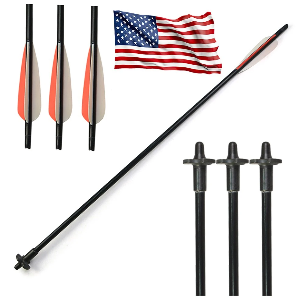 

Outdoor Sports Archery Crossbow Release Bolts 1/3pcs Fiberglass Arrows 24" for Bow Training Hunting Shooting Target Accessories
