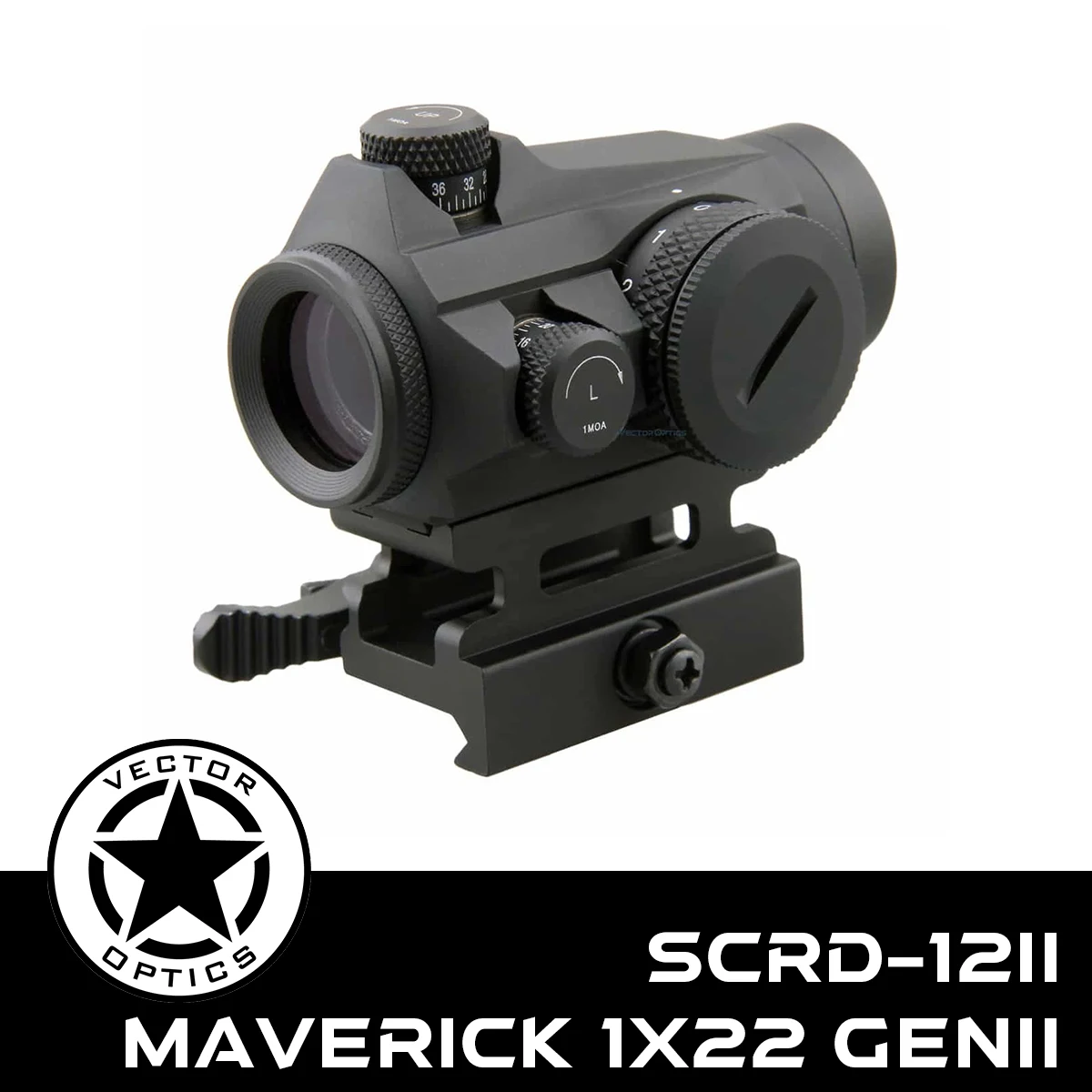 

Vector Optics Maverick 1x22 GenII Red Dot Sight Compact with 3MOA Dot Size&11 Levels Dot Intensity For AR 15 AK .223 .308