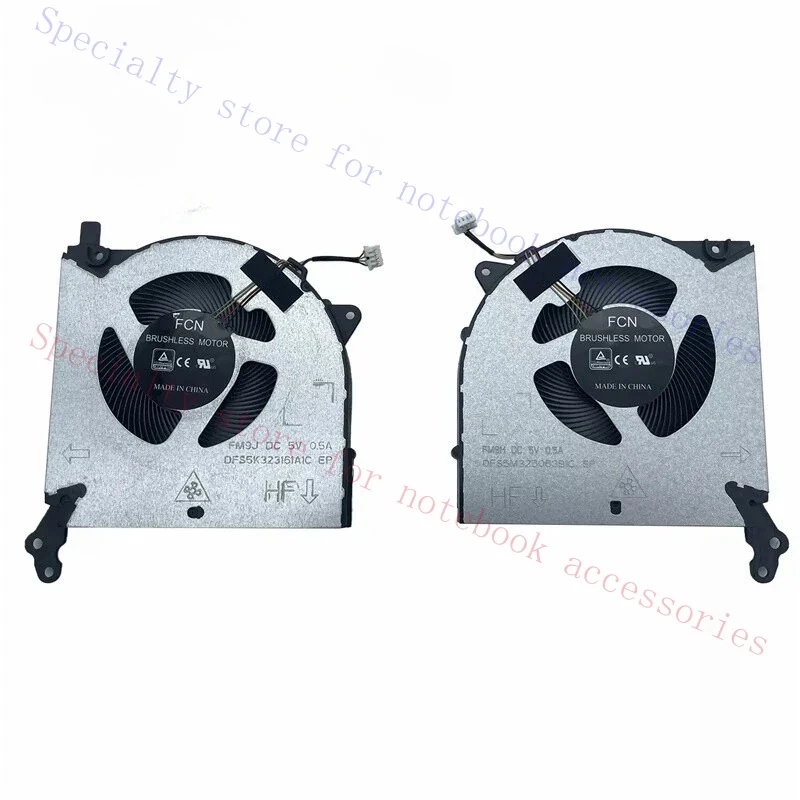 Nouveau ventilateur de refroidissement pour CPU et GPU, compatible avec les modèles Lenovo Legion 5-15IMH05H, 5-15ARH05H, 82B1 et 5P-15ARH05H.
