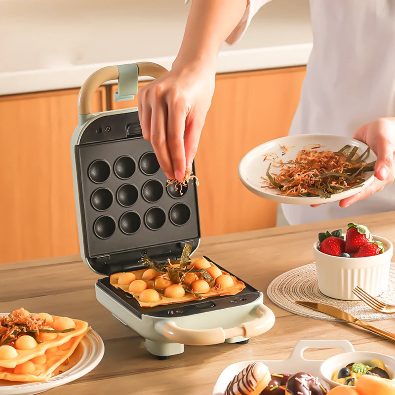 650w elétrica sanduíche máquina de waffle torradeira padeiro takoyaki panqueca donuts sandwichera máquina café da manhã 220v