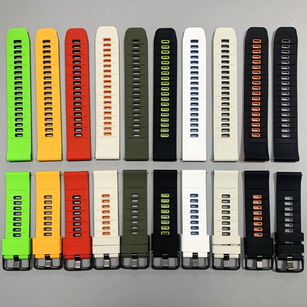 حزام سيليكون لساعة Xiaomi color2 S3 S1 Pro/Active S2 46 مللي متر/42 مللي متر S4 Sport Mi حزام (استيك) ساعة لـ Garmin Venu 4 22 مللي متر سوار ناعم