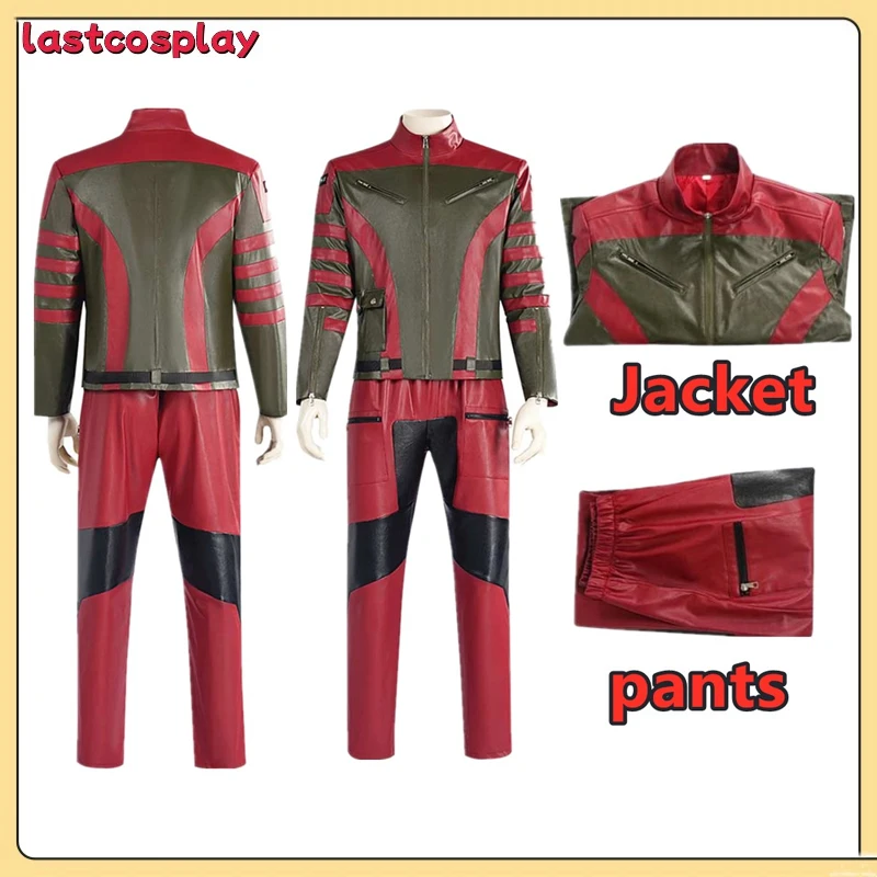 Callum Drift Cosplay Suit Uniform PU Jacket Pants 2024 Movie Red Cos One Costume Outfits Halloween Carnival Party Fantasia Cloth