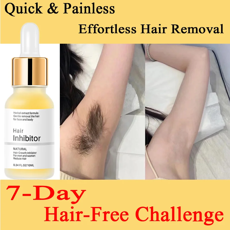 

Hair removal oil Effectively removes unwanted hair Pain-Free Smooth Skin Finish Slows Hair Regrowth Moisturize Skin essence oil