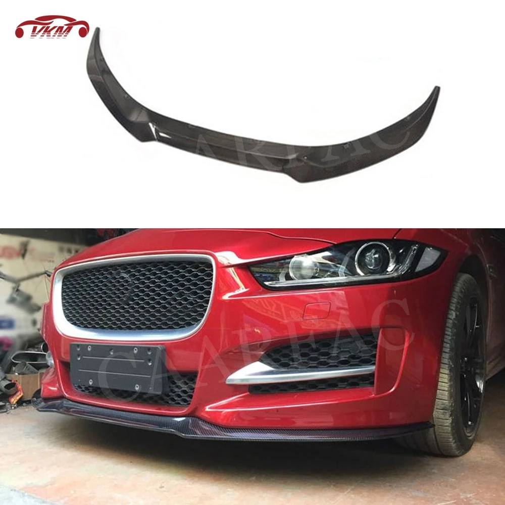 

Front Lip Spoiler Splitter For Jaguar XE XF XEL XFL Sedan 4 Door 2015-2018 Head Bumper Chin Shovel Guard Apron Carbon Fiber