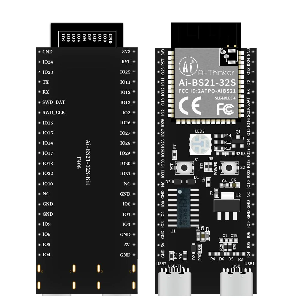 Ai-BS21-32S-Kit Development Board Hi2821 Solution Bluetooth SLE/BLE5.4 Dual Mode