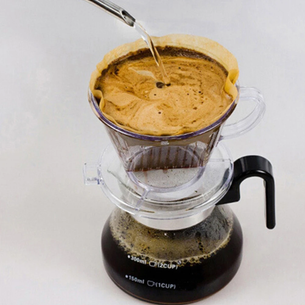 

80pcs Thick Coffee Filters Hand Drip Paper Professional Disposable Safe Even Flow Original Taste Practical Use Household Kitchen