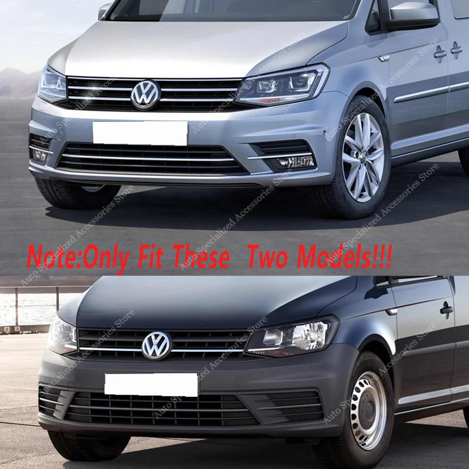 Fit For VW Caddy MK4 Front Bumper Lip Spoiler Splitter Diffuser Caddy 2K Maxi/Life 2015-2020 Facelift  Standard Bodykits Tuning
