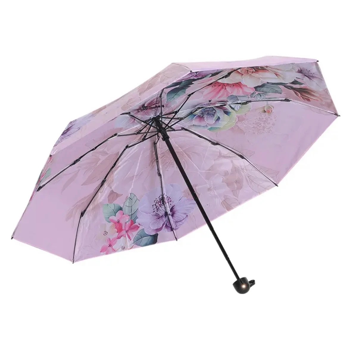 Double Layer Double-sided Printed Umbrella, Black Glue, Sunscreen, UV Protection, Sunshade Umbrella, Sun Umbrella