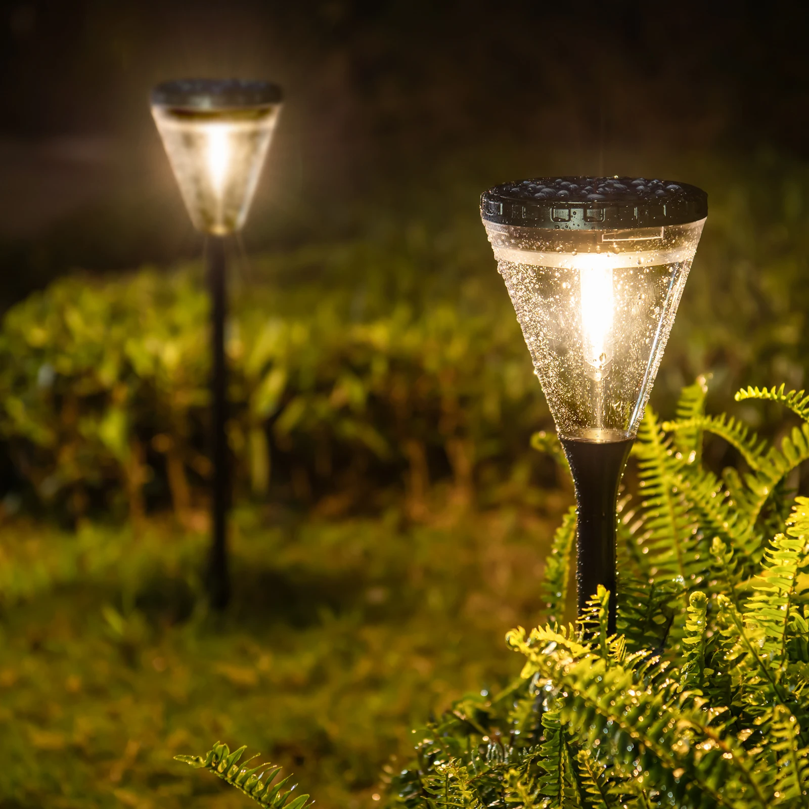 3000K Warm White IP65 Spike Solar Light ABS Shell LED Decorative Outdoor Garden Path Landscape Spot