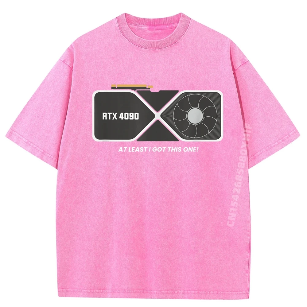 Gpu Hardware Computer Card Founder Hiphop Streetwear T Shirt Man Retro Washed Shirt Mens Clothes Printed Tops