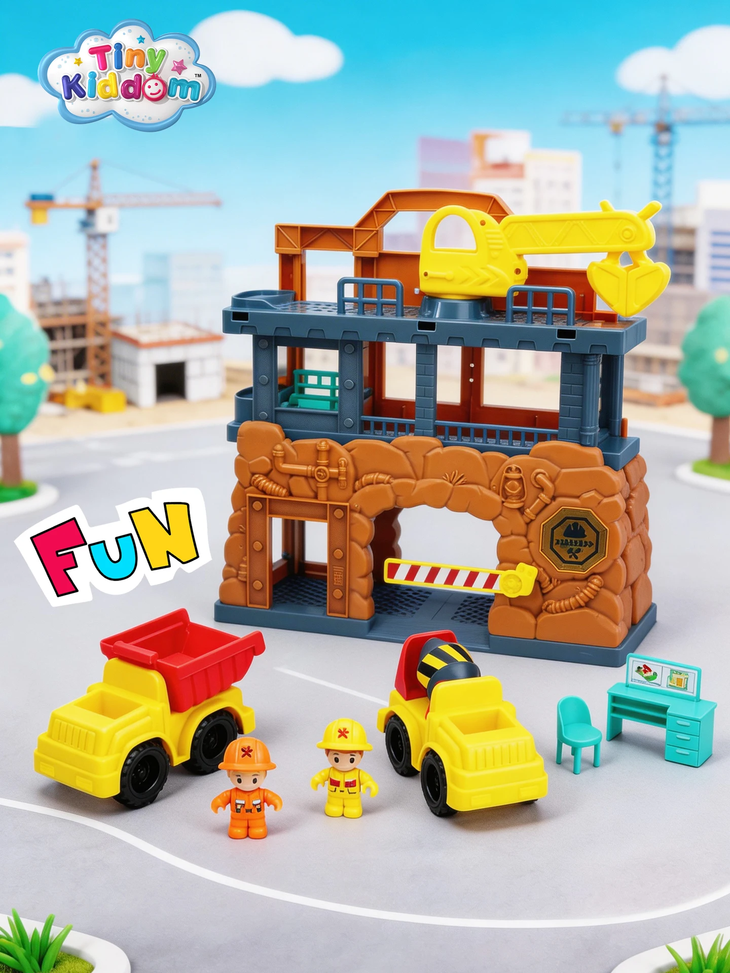Brinquedo Educativo de Construção de Edifícios, Modelo da Marca Chap Mei, Quebra-Cabeça Estático para Desenvolvimento Intelectual Infantil