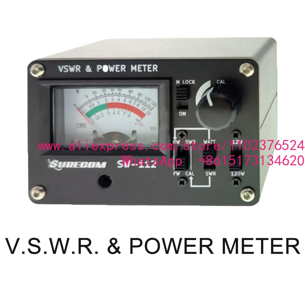 

Short wave standing wave meter/power meter SW-112HF test standing wave power 1.5-60 MHZ