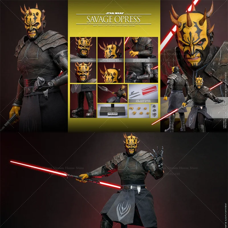 

1/6 Scale Dark Side Warrior Savage Opress 12-inch Full Set Action Figure Soldier Height About 34CM In Stock HOTTOYS TMS136