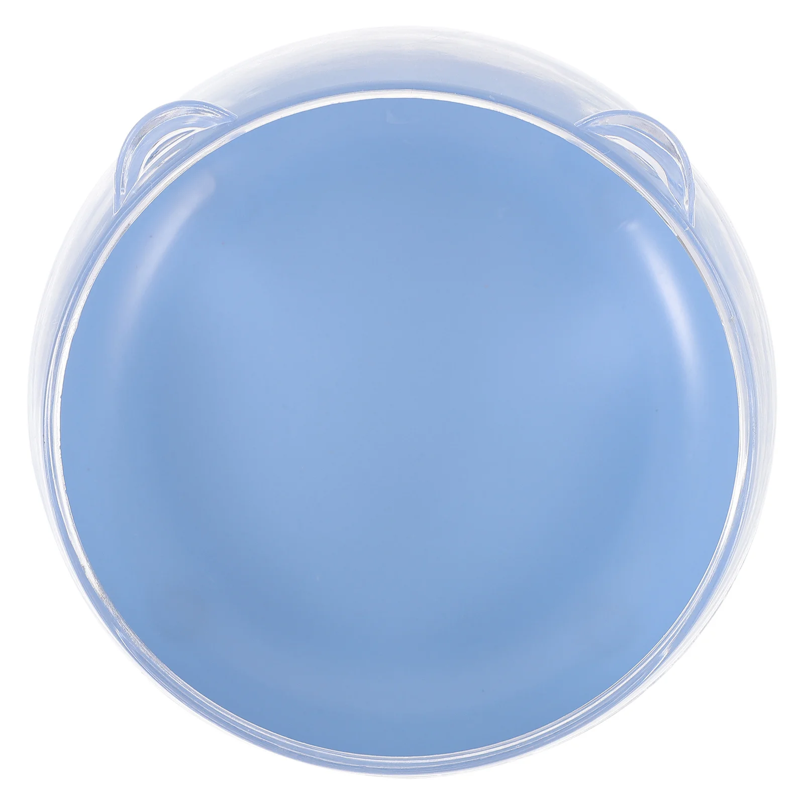 

Small Pet Hamster Sand Bath Room Half-Close Transparent Lid Portable Sand Bath Stress Relief Bathroom Container