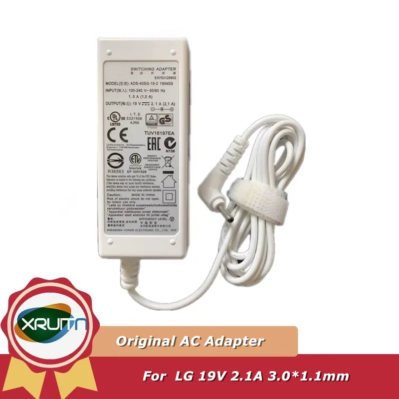 Original ADS40SG-19-2  LCAP25B 19V 2.1A Switching AC Adapter Charger for LG gram 14Z970-A.AAS5U1 14Z970-G.AA52C Power Supply